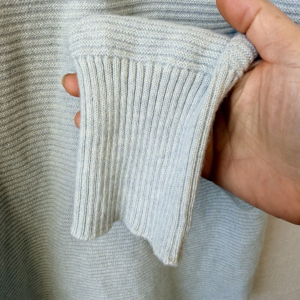 Eileen Fisher Made In Italy Sweater M Light Gray Knit Wool/Cashmere Feel EUC - Picture 5 of 10